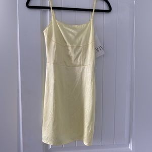 Yellow zara dress